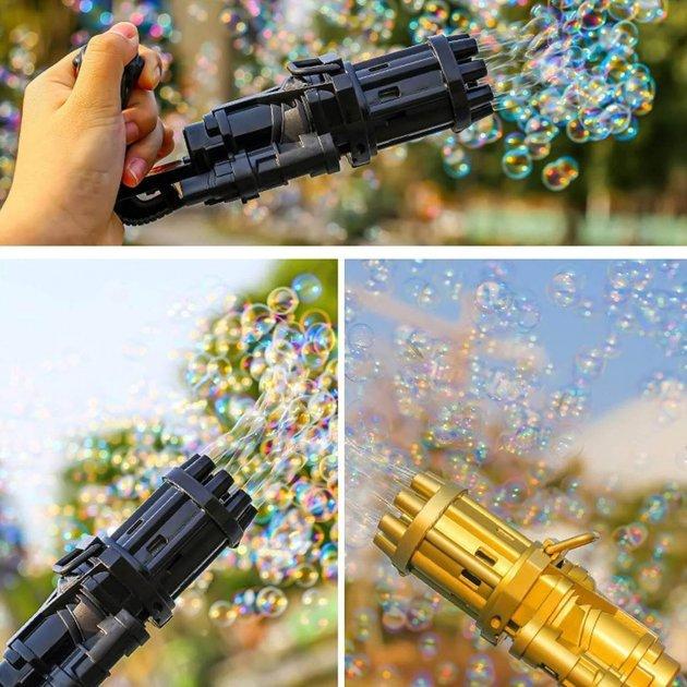 Пулемет игрушечный PRINCIPLE BUBBLE GUN GATLING Black - фото 10