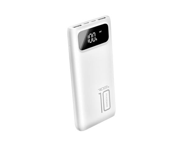 Батарея портативная Ridea RP-D10L Phoenix10 10W digital display с фонариком 10000 mAh White