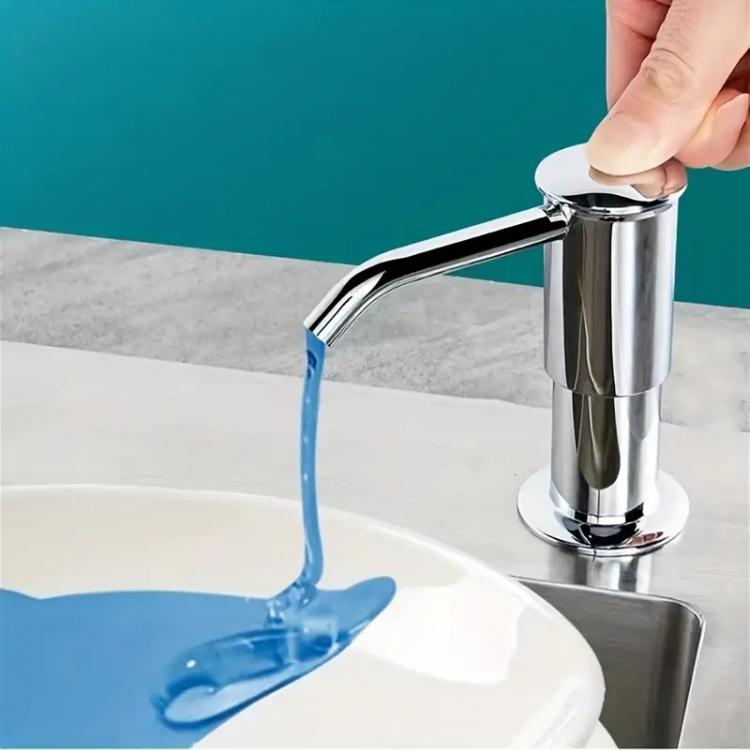 Дозатор для миючого засобу та мила вбудований в мийку Silver (128463) - фото 2 Дозатор для миючого засобу та мила вбудований в мийку Silver (128463) - фото 2