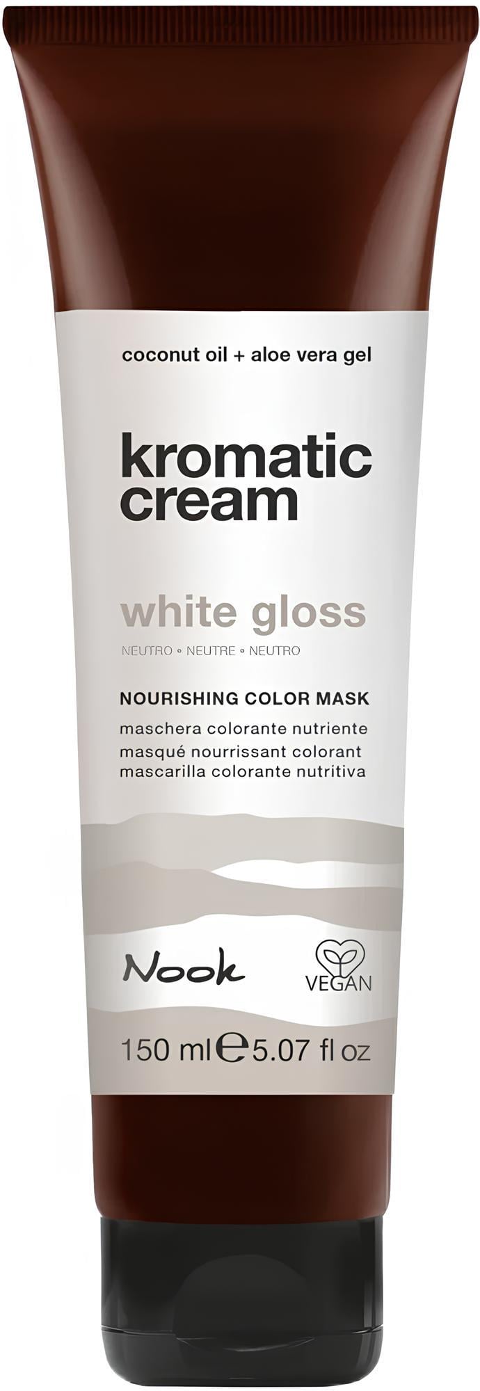 Питательная тонирующая маска Nook Cosmetics KROMATIC CREAM Nourishing Color Mask 150 мл White Gloss