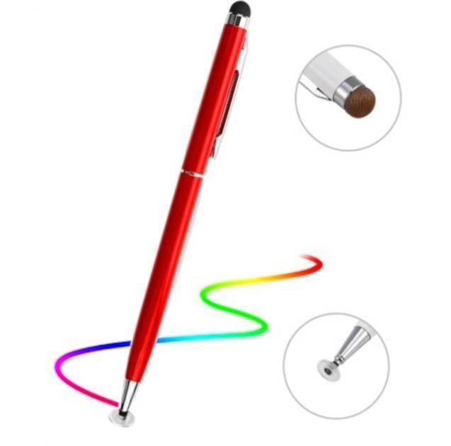 Стилус ємнісний двосторонній для малювання Червоний (02521) - фото 2 Стилус ємнісний двосторонній для малювання Червоний (02521) - фото 2