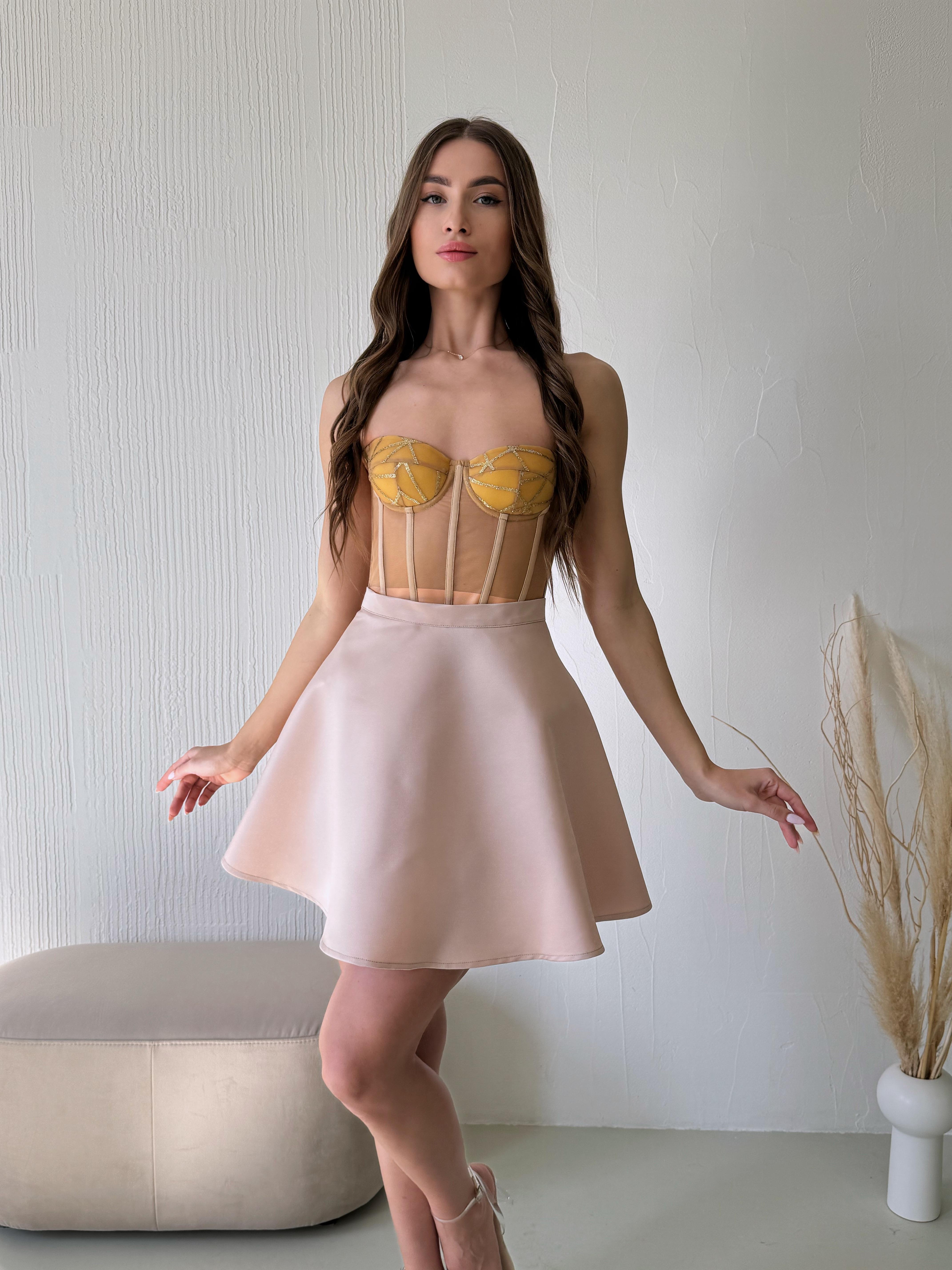 Корсет женский XXS Карамельно-золотистый (22222/3)
