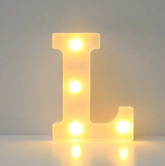 Літера led об'ємна L маленька 16x12 см Білий (553098) Літера led об'ємна L маленька 16x12 см Білий (553098)