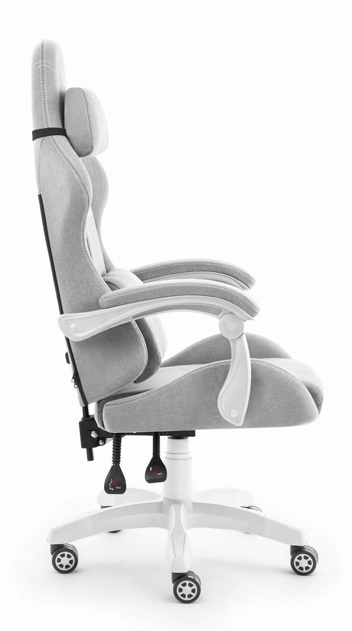 Компьютерное кресло Hell’s HC-1014 ткань Grey-White (5907196010361) - фото 3 Компьютерное кресло Hell’s HC-1014 ткань Grey-White (5907196010361) - фото 3