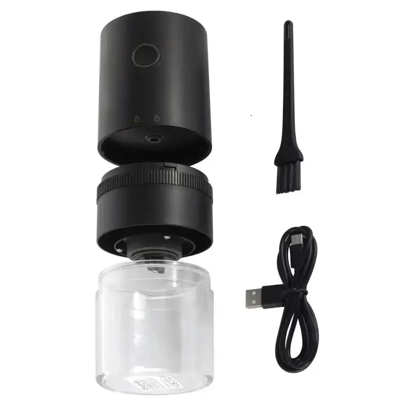 Кавомолка електрична HB985 Fuke Electric Grinder портативна Чорний (2537438360) - фото 3 Кавомолка електрична HB985 Fuke Electric Grinder портативна Чорний (2537438360) - фото 3
