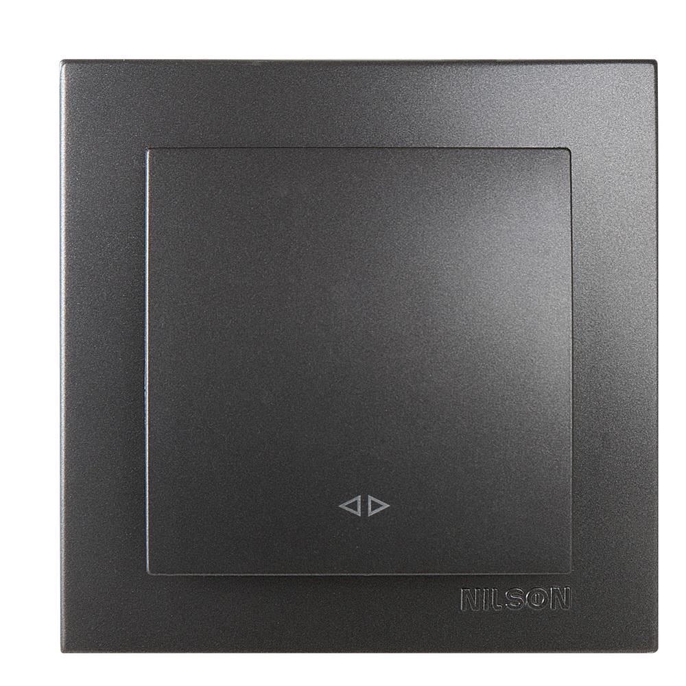 Вимикач Nilson Touran проміжний Антрацит (24161010)