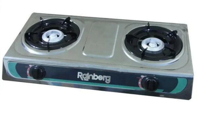 Настільна газова плита Rainberg RB-G-02 на 2 конфорки для балонного газу сталева з нержавіючої сталі 540 Вт (22855215437) Настільна газова плита Rainberg RB-G-02 на 2 конфорки для балонного газу сталева з нержавіючої сталі 540 Вт (22855215437)