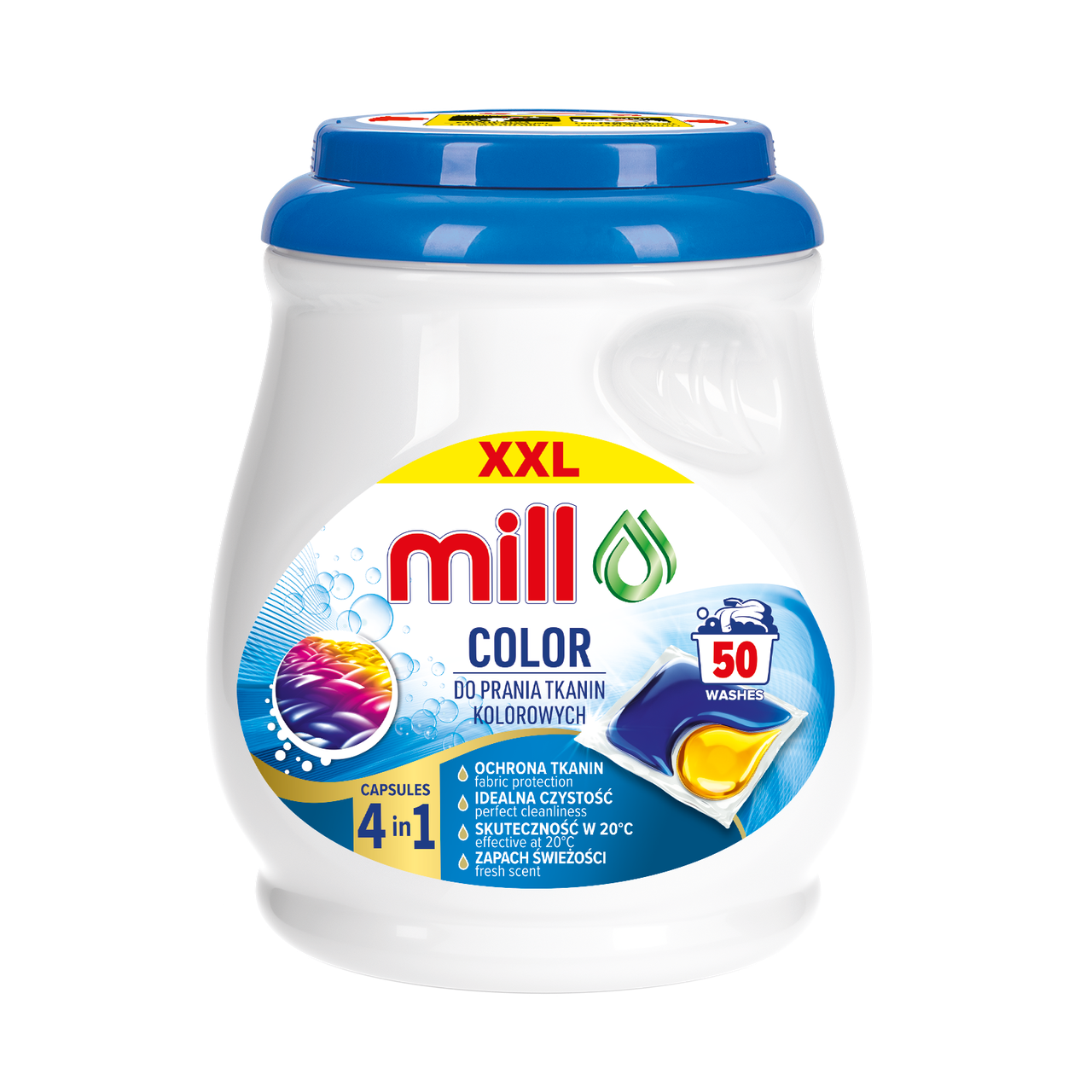 Капсули для прання MILL PROFESSIONAL Color 50 шт. Капсули для прання MILL PROFESSIONAL Color 50 шт.