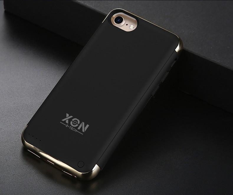 Чехол-аккумулятор XON PowerCase для iPhone 6/6S/7/8 3500 mAh Black/Gold (11183510) - фото 6