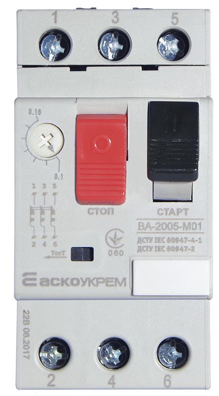 Автоматический выключатель защиты двигателя УКРЕМ ВА-2005 М01 (A0010050013)