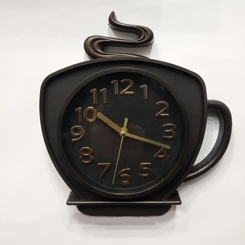 Настенные часы для кухни UKC Чашка Коричневый (9186950)