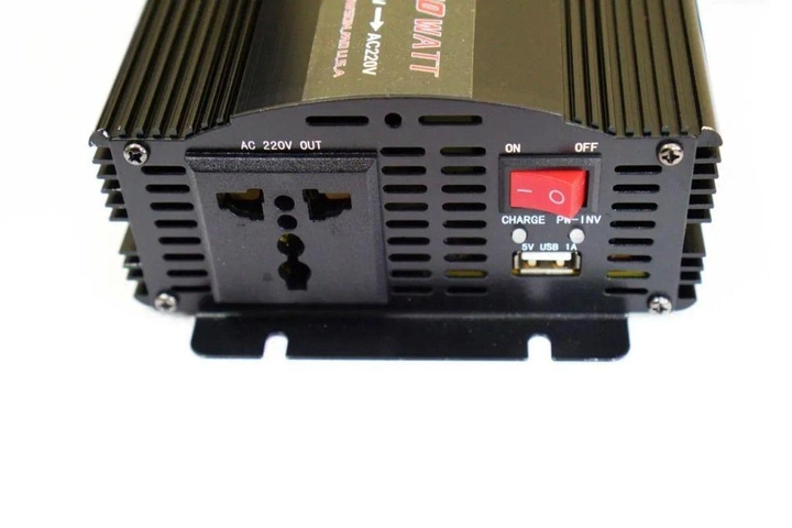 Автомобільний інвертор 5 Core AC/DC UPS 1300W 12V на 220V з зарядкою - фото 5