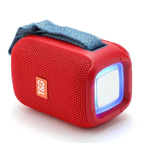 Колонка портативная Bluetooth TG339 RGB/FM/TWS 5W Red (2135321716) - фото 7