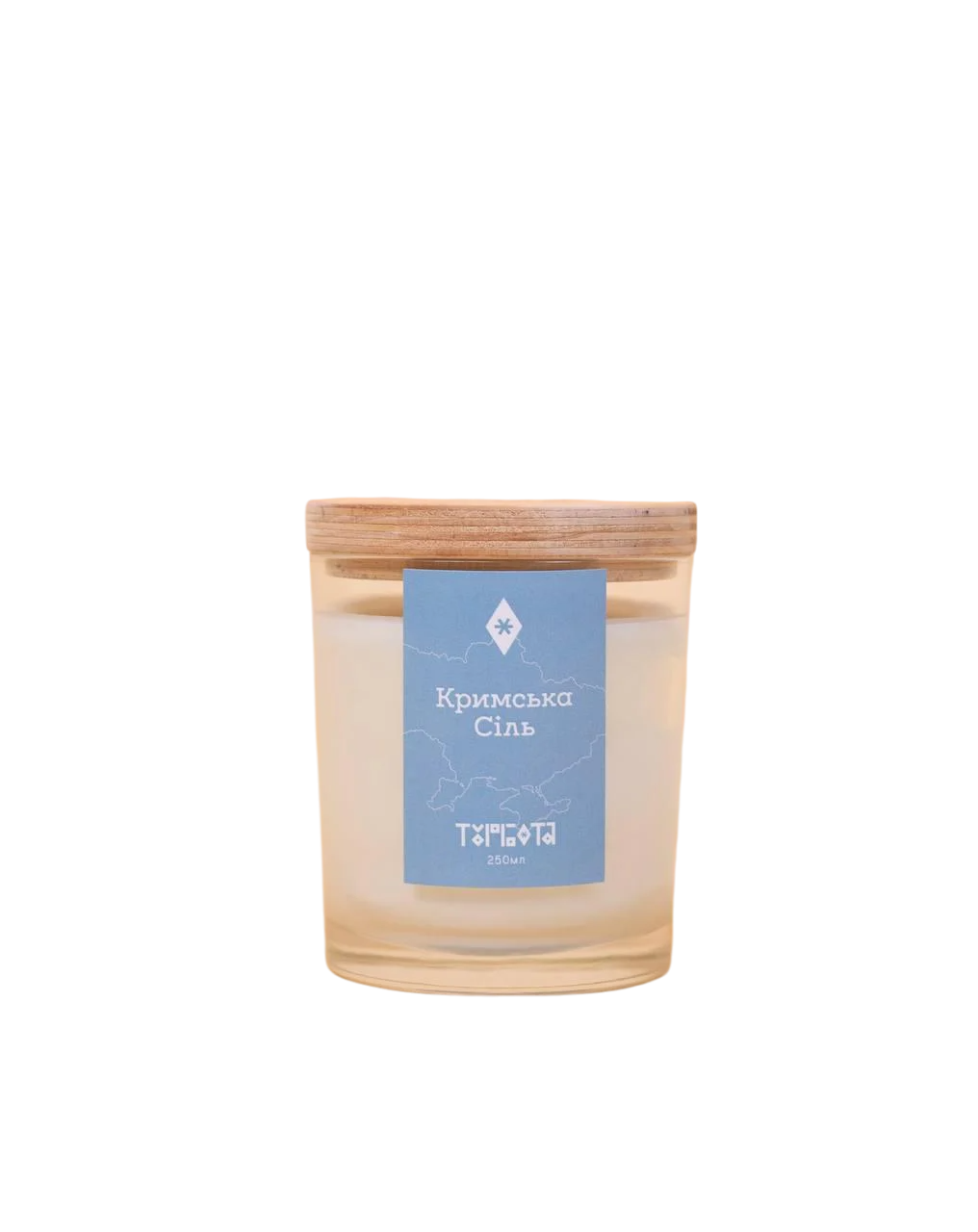 Свічка соєва Turbota candles "Кримська Сіль" 145 г 9 см (200mlcrimea)