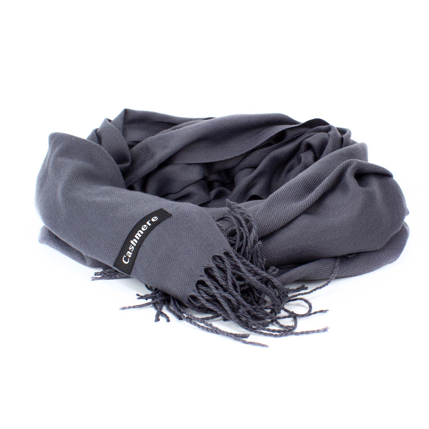 Женский шарф Cashmere Темно-серый (S92008)
