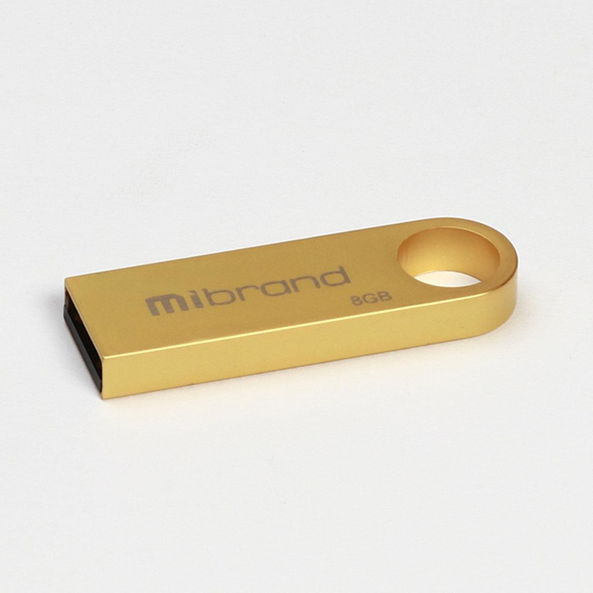 Флешка для ноутбука Flash Mibrand USB 2.0 Puma 8Gb Gold (MI2.0/PU8U1G)