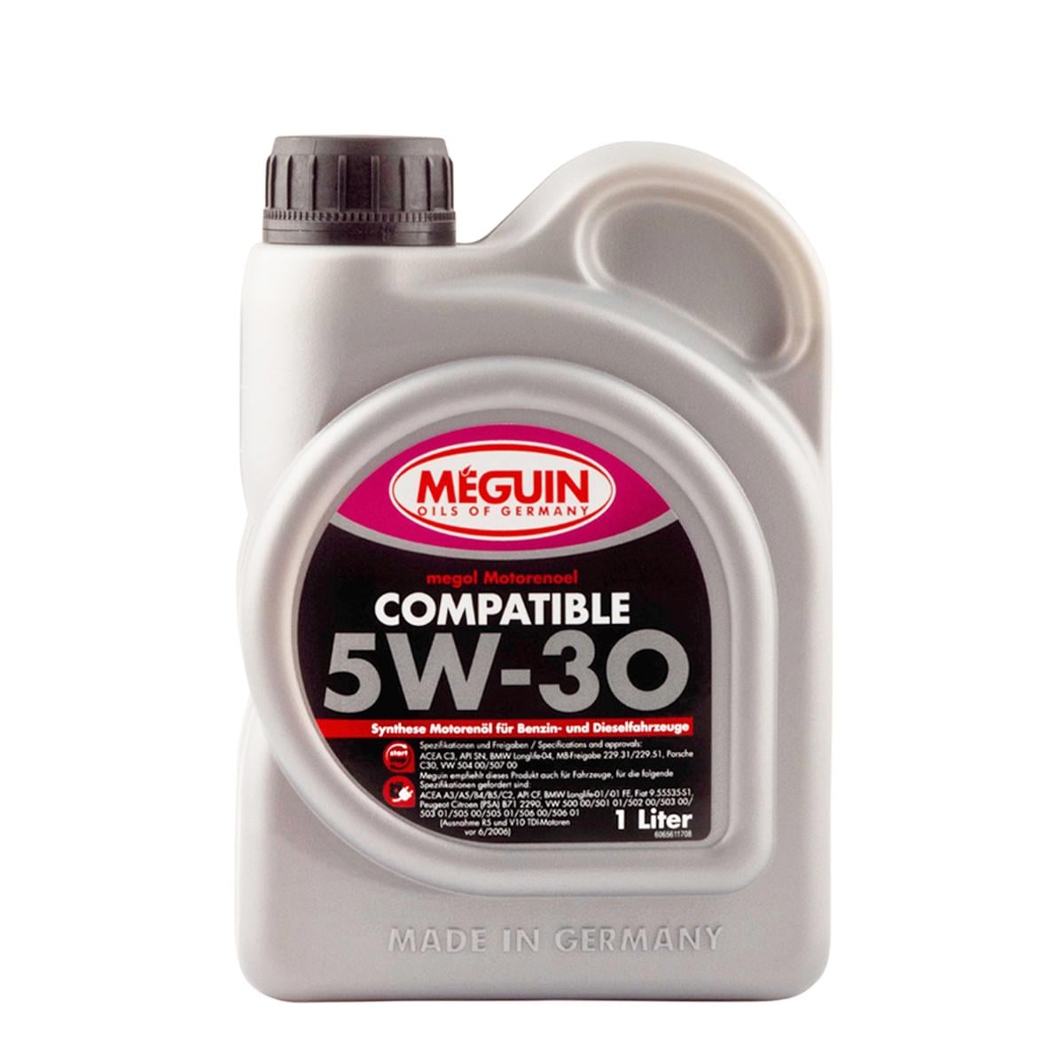 Масла моторные Meguin COMPATIBLE SAE 5W-30 PLUS 1 л (6561)
