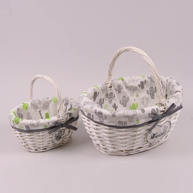 Комплект кошиків з тканиною Flora 2 шт. (5163)
