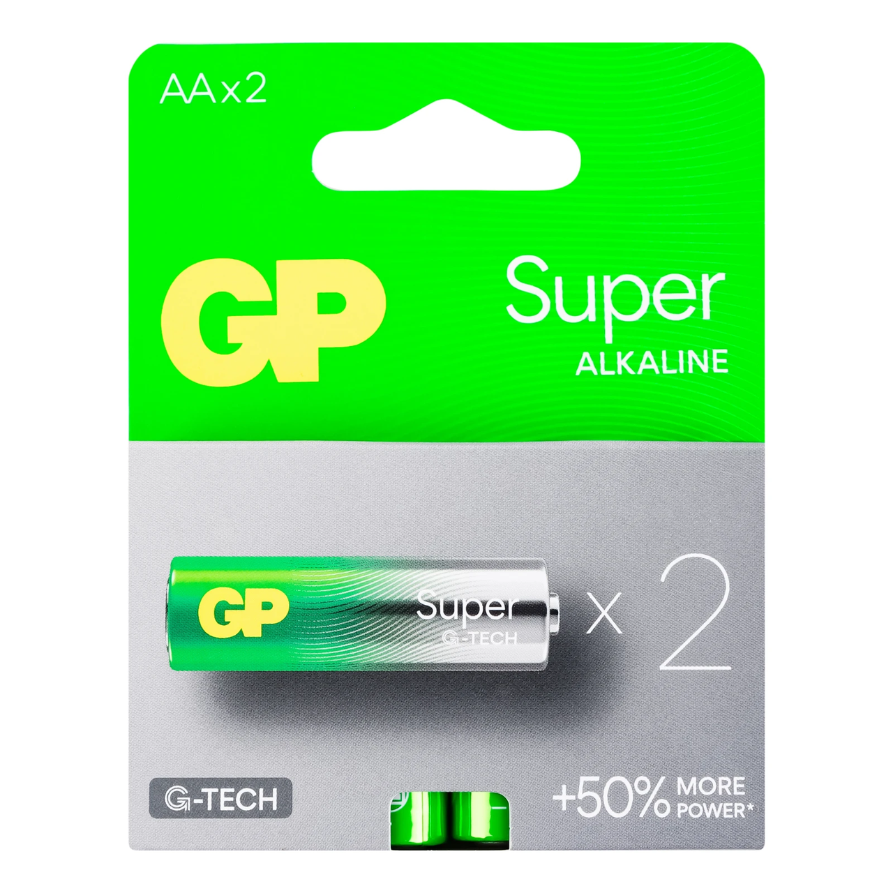 Батарейка алкалінова GP SUPER LR6/AAA на блістері 2 шт. (3110594017)