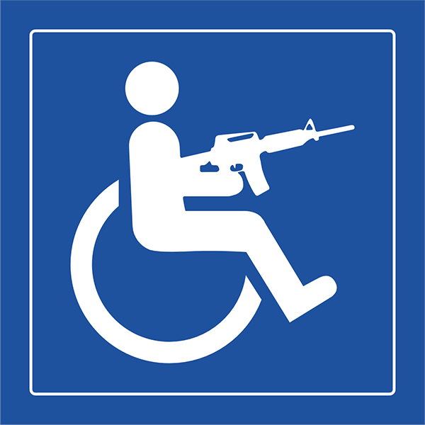 Наклейка на авто знак Інвалід/Автомат вологостійкий 10х10 см (2600782545)