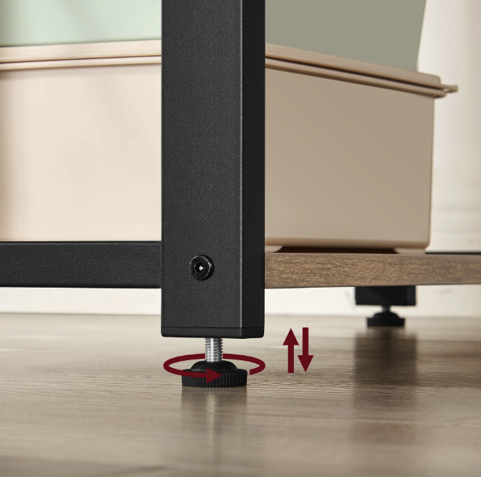 Компьютерный стол с боковыми полками Leobert Devoko Loft Натуральный (4648) - фото 4 Компьютерный стол с боковыми полками Leobert Devoko Loft Натуральный (4648) - фото 4