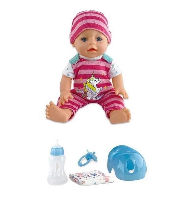 Пупс Yalа Baby пьет из бутылочки ходит на горшок 35 см Multicolor (142219)