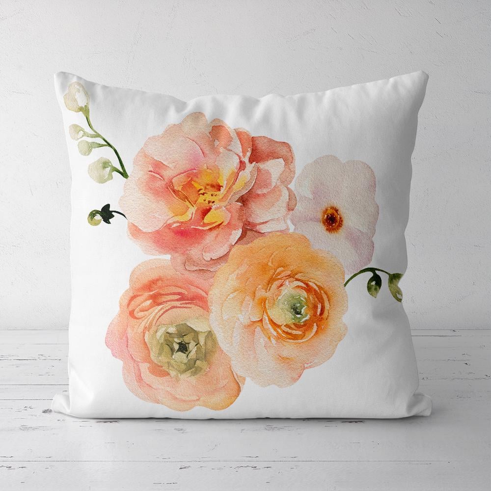 Подушка декоративная Presentville Soft Цветочная композиция на светлом фоне 45x45 см (45PST_23M062)