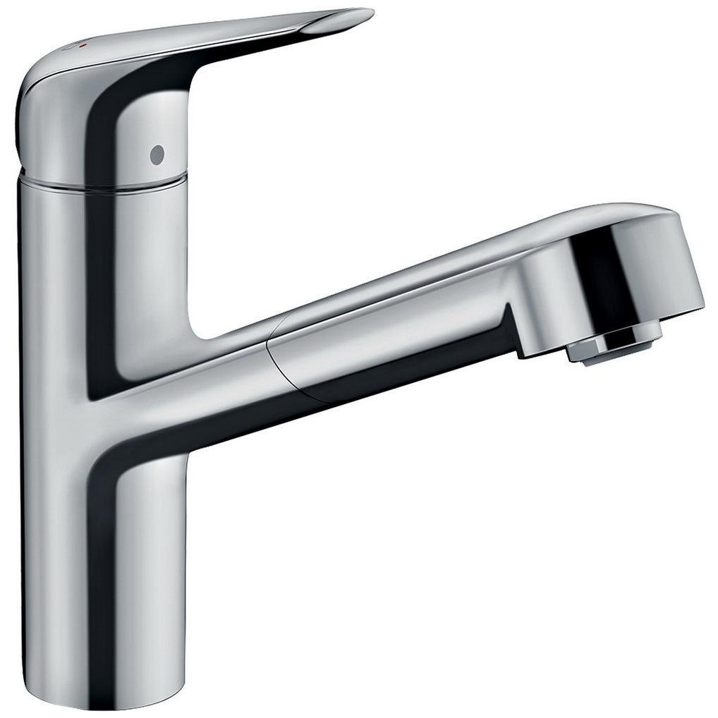 Змішувач для кухні Hansgrohe Focus M42 EcoSmart 71865000 із висувною лійкою Хром (183975)