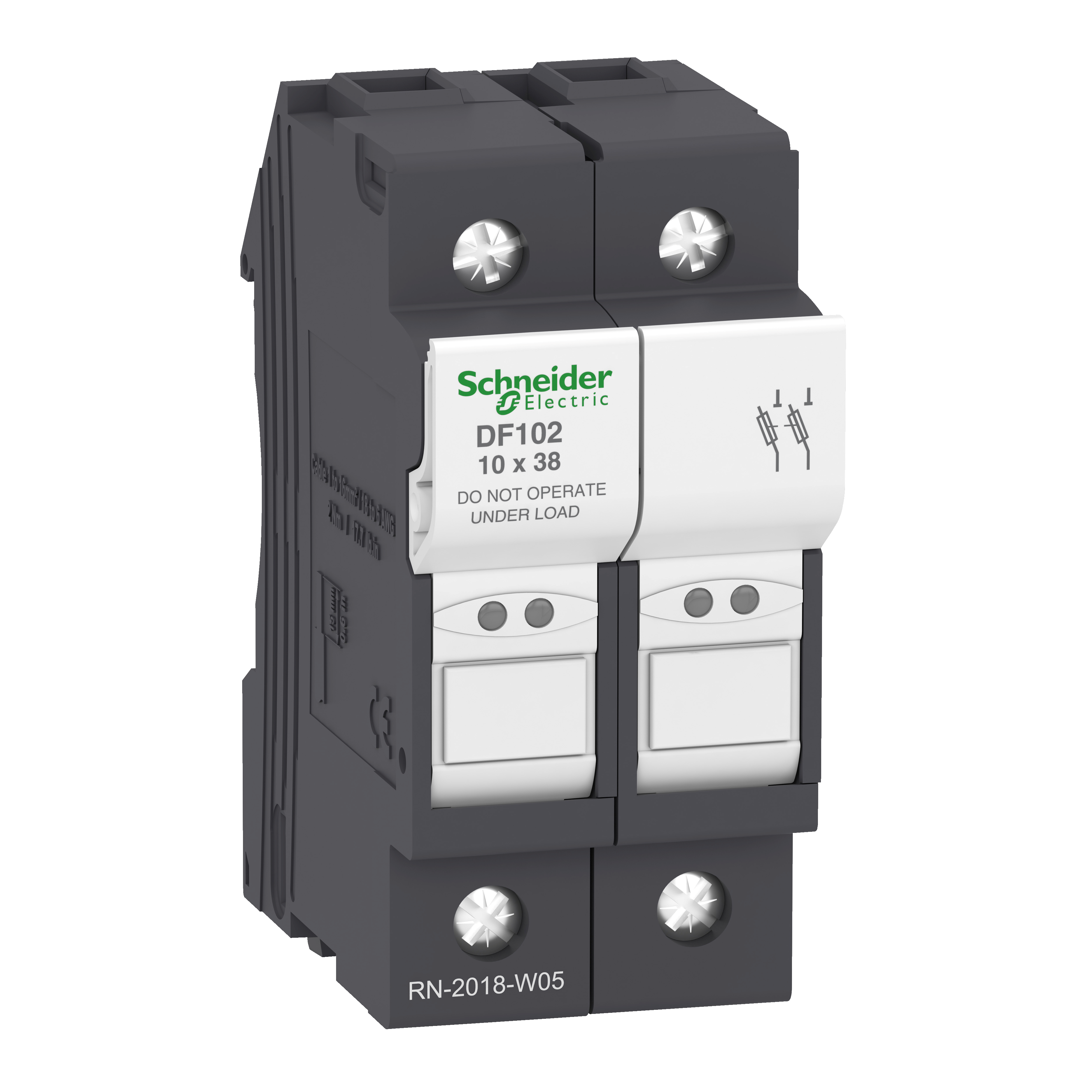Держатель предохранителя Schneider Electric 2P 32A 690 В 10x38 мм (DF102)
