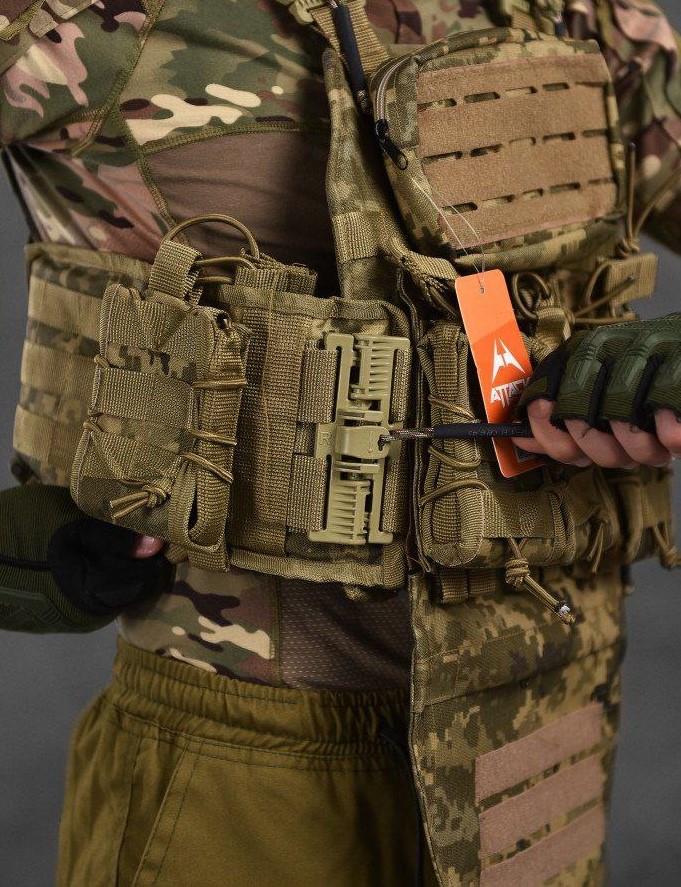 Плитоноска Attack з підсумками 4 точки скидання Піксель (2472511827) - фото 4