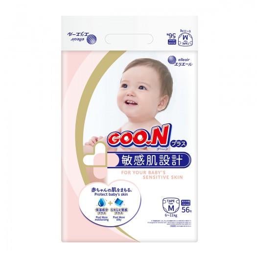 Подгузники Goo.N Plus для детей М 6-11 кг 56 шт. (21000628-ks) - фото 1