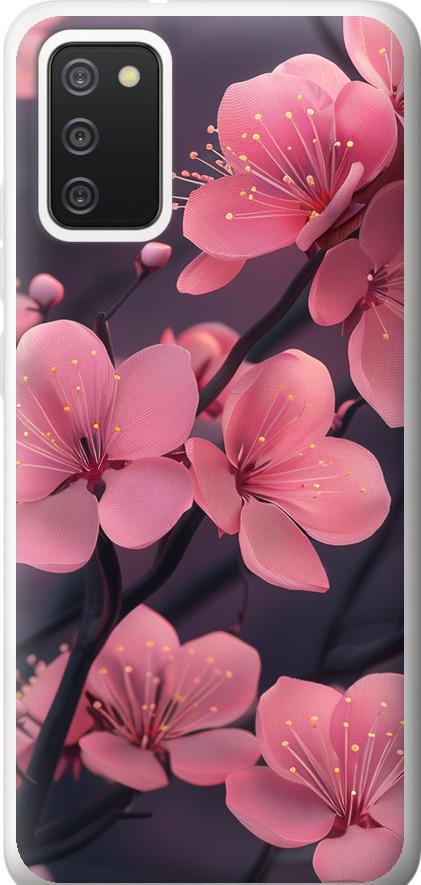 Чехол на Samsung Galaxy A02s A025F Пурпурная сакура (6075u-2203-42517)