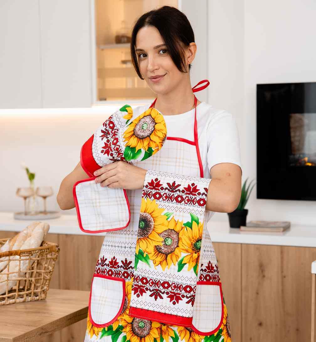 Кухонный набор хлопчатобумажный Хуторянка 4 предмета (бхтркн)