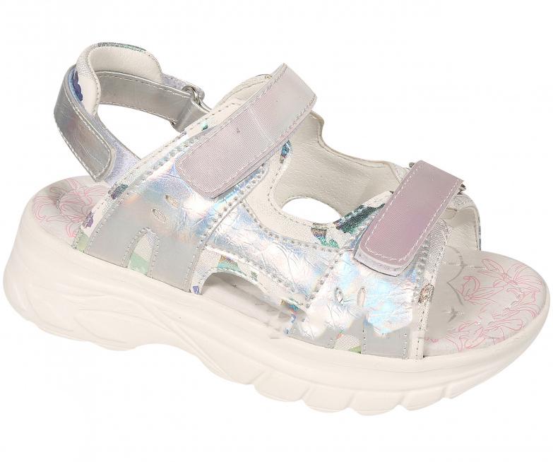 Босоножки на танкетке Tom.m 7278E р. 31 Серебристый