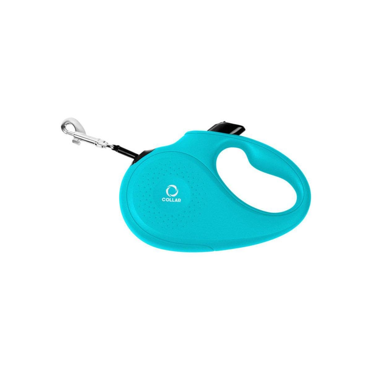 Поводок-рулетка CoLLaR для собак со светоотражающей лентой S 15 кг 5 м Голубой (81242 Col)