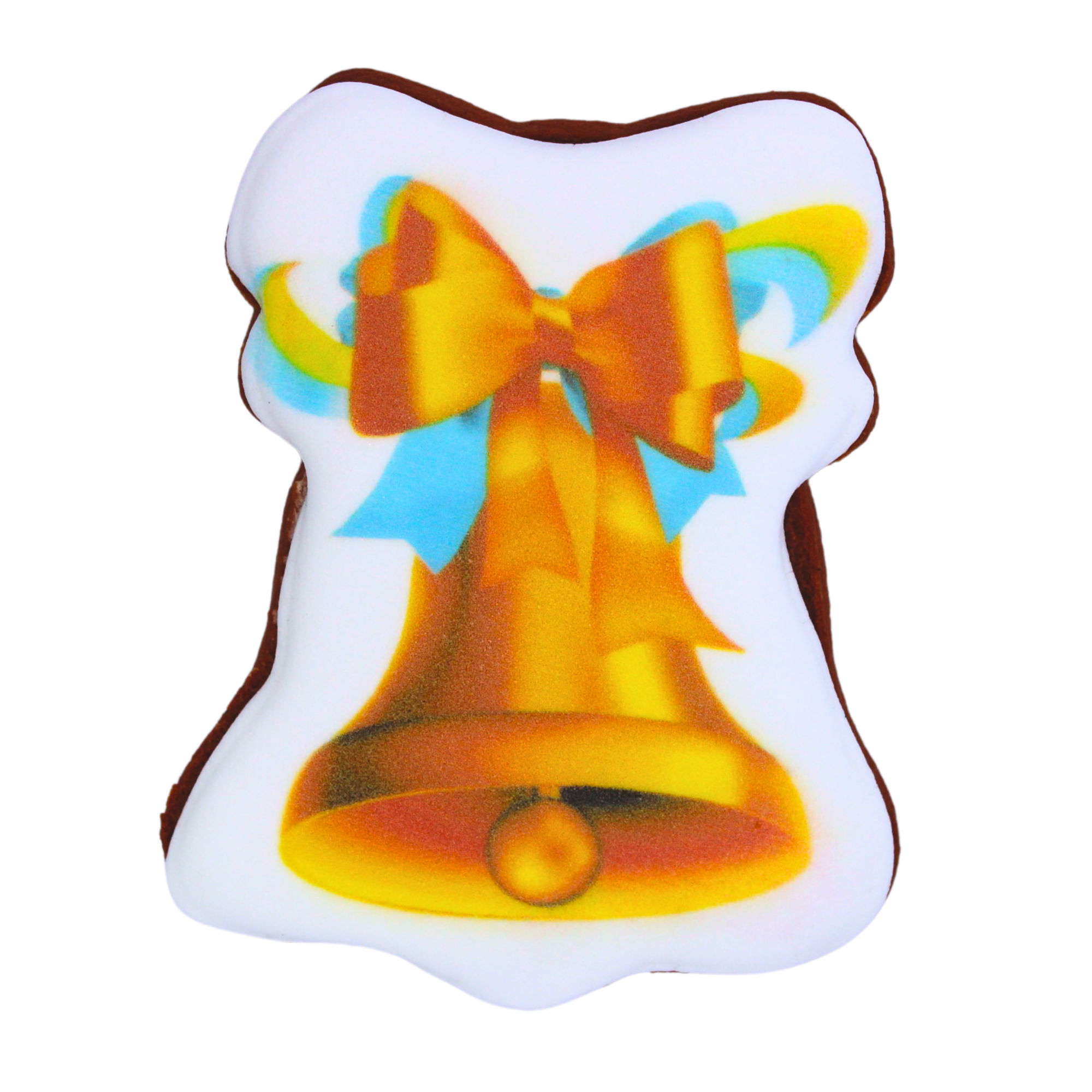 Пряник с принтом Крафт Печиво Последний звонок Колокольчик 45 г