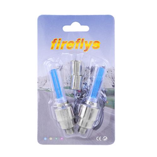 Велозолотник 817-1LED 3xAG10 фонарики на колеса Голубой