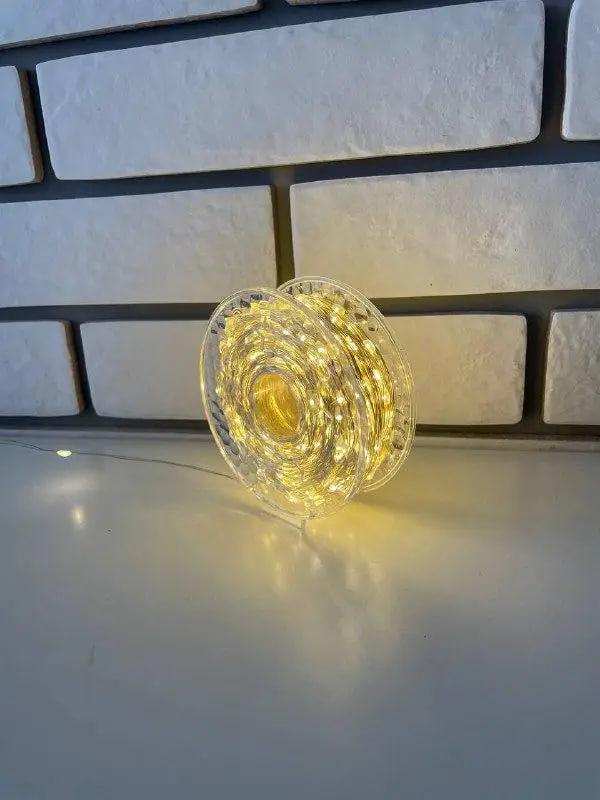 Гирлянда Роса USB с пультом 1000 LED 100 м Белый теплый (26456834)