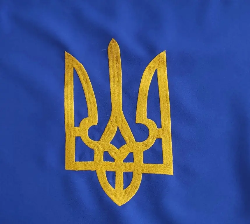 Прапор України Тризуб габардин 90х140 см (0001526) - фото 6