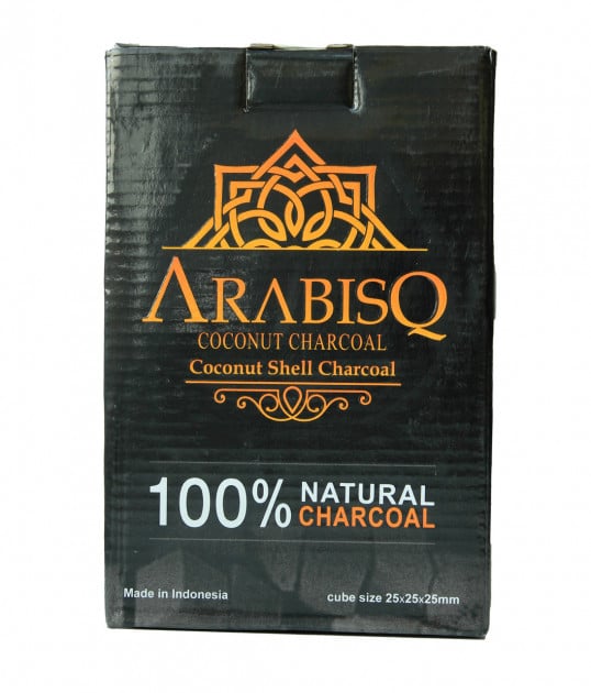 Уголь для кальяна ARABISQ box 1 кг кокосовый (119308123)