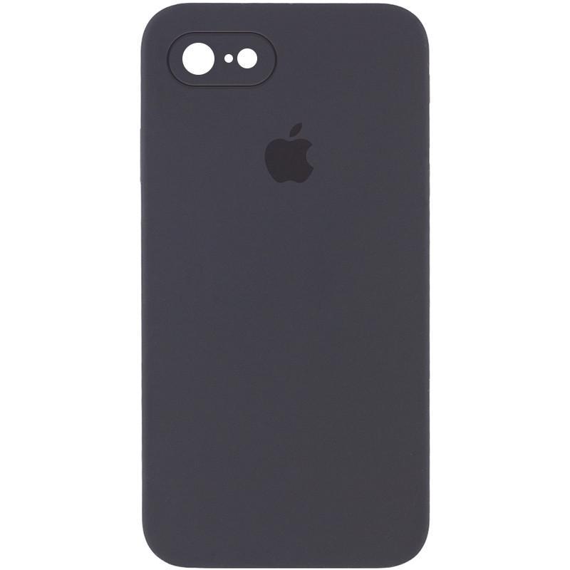 Протиударний чохол Silicone Case Square Full Camera Protective (AA) для Apple iPhone 6/6s (4.7") Сірий / Dark Gray