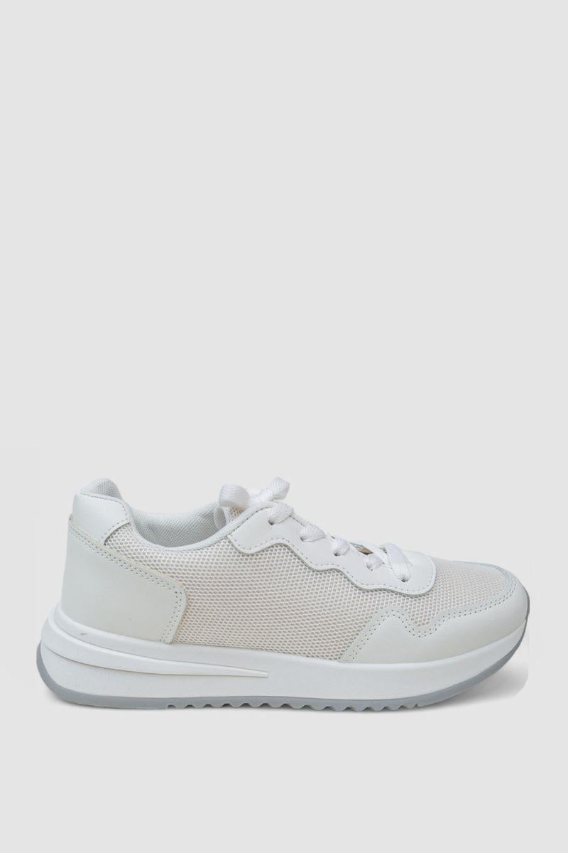 Кроссовки женские Fashion 248RG02 р. 39 Бело-серый (109541_812771)