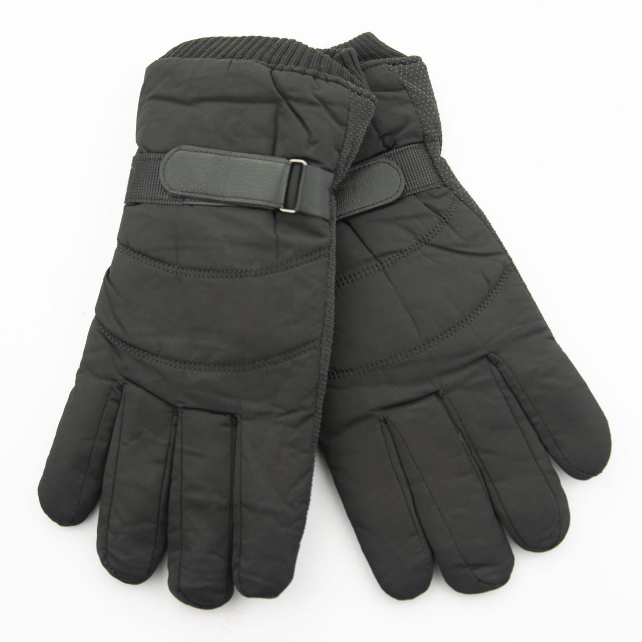 Перчатки мужские болоневые с мехом one size Черный (23-16-5)