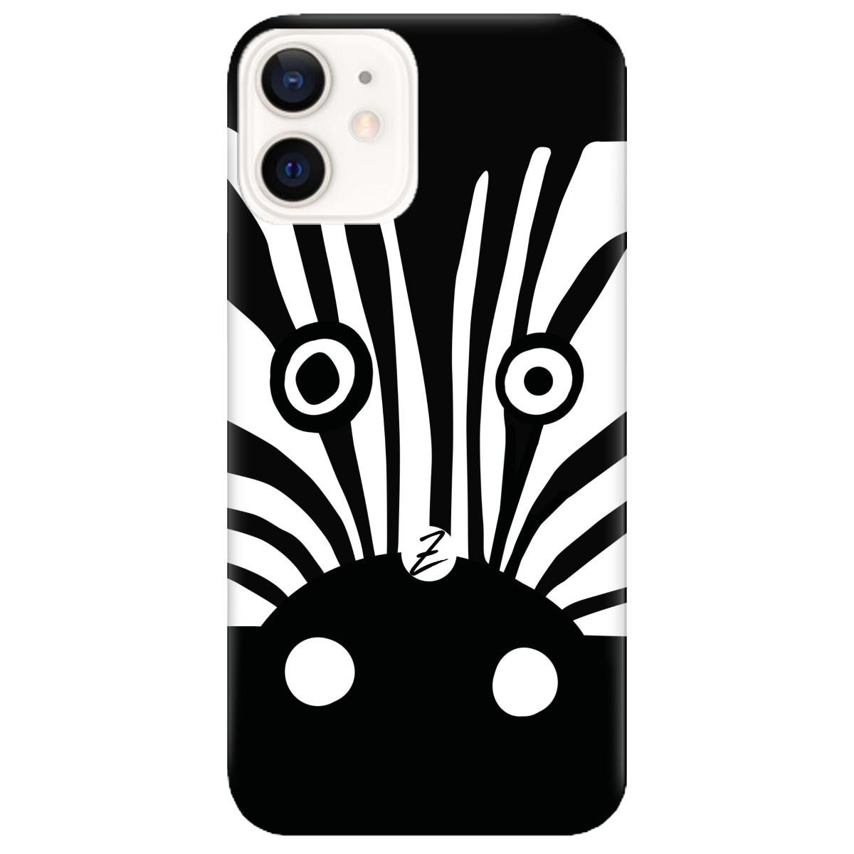 Силиконовый чехол Zorrov для Apple iPhone 12 - Zebra (14070040181087090)