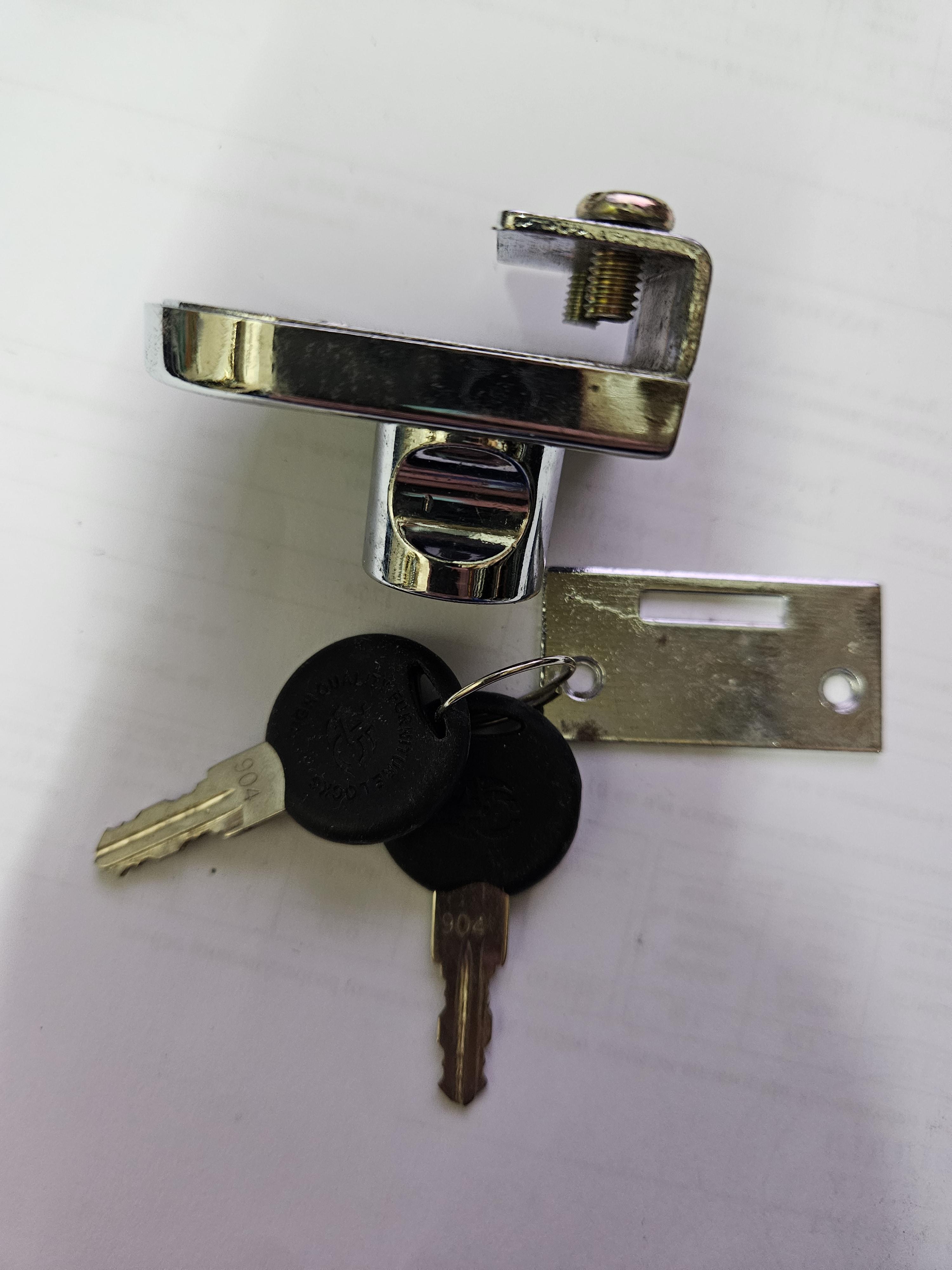 Замок меблевий для скляних дверцят (1011) - фото 2 Замок меблевий для скляних дверцят (1011) - фото 2