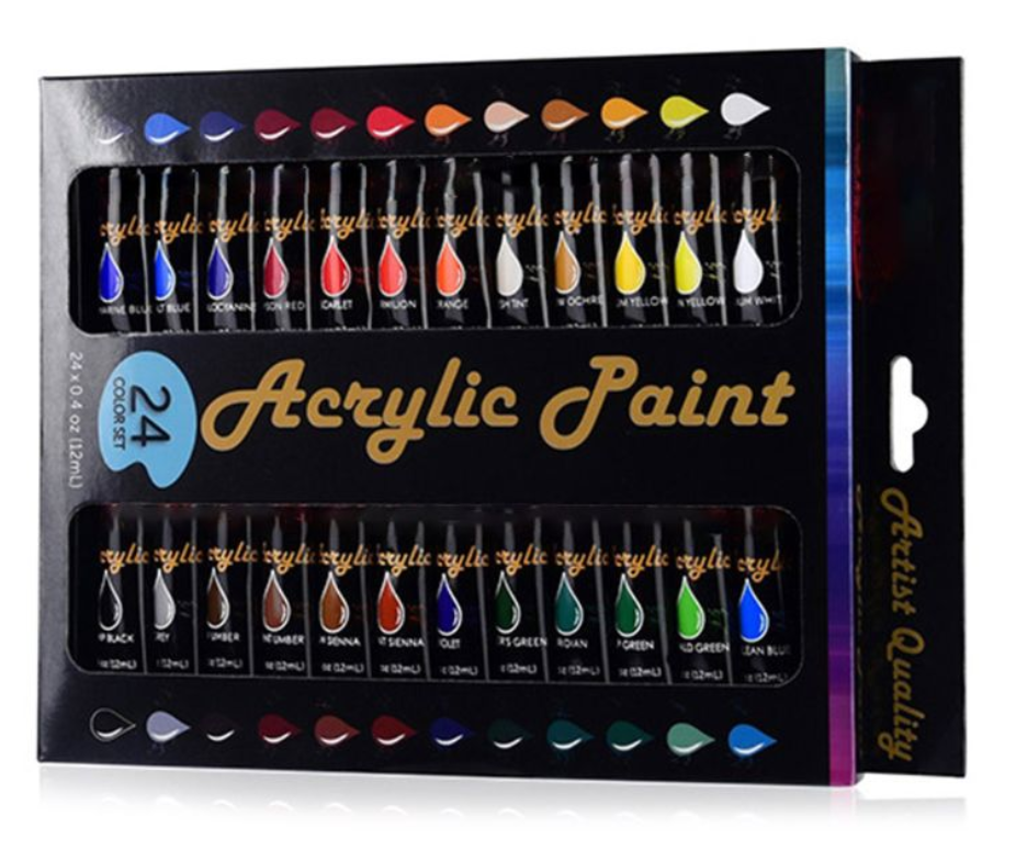 Набір акрилових фарб AcryLic Paint 24 кольори по 12 мл