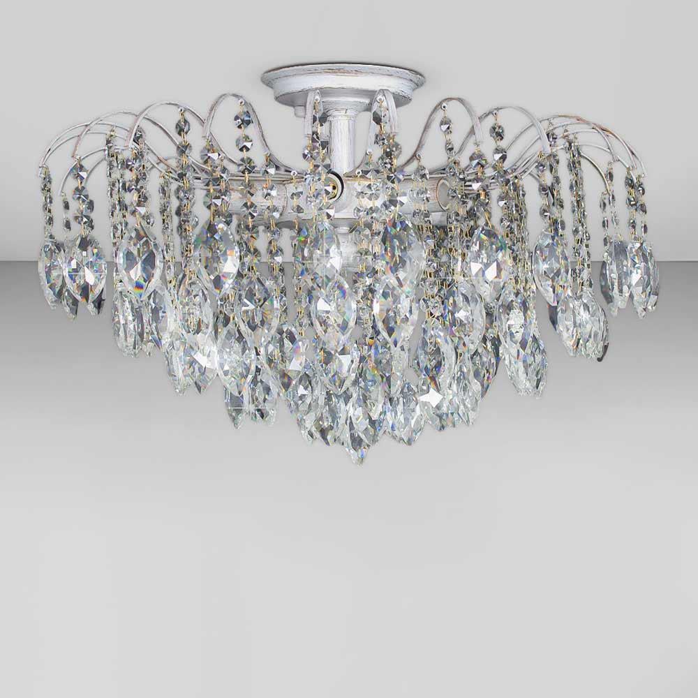 Люстра хрустальная потолочная Light House SH-17020/8 WG Белый Люстра хрустальная потолочная Light House SH-17020/8 WG Белый