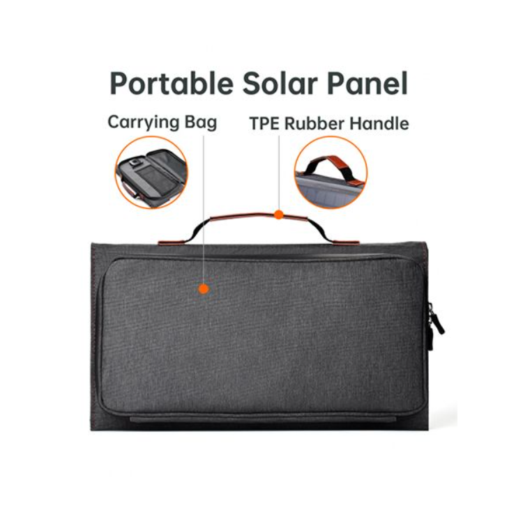 Сонячна зарядна станція Choetech Portable Foldable Solar Charger SC006 36W-C PD 3.0 USB QC 3.0 Сірий (SC006) - фото 8