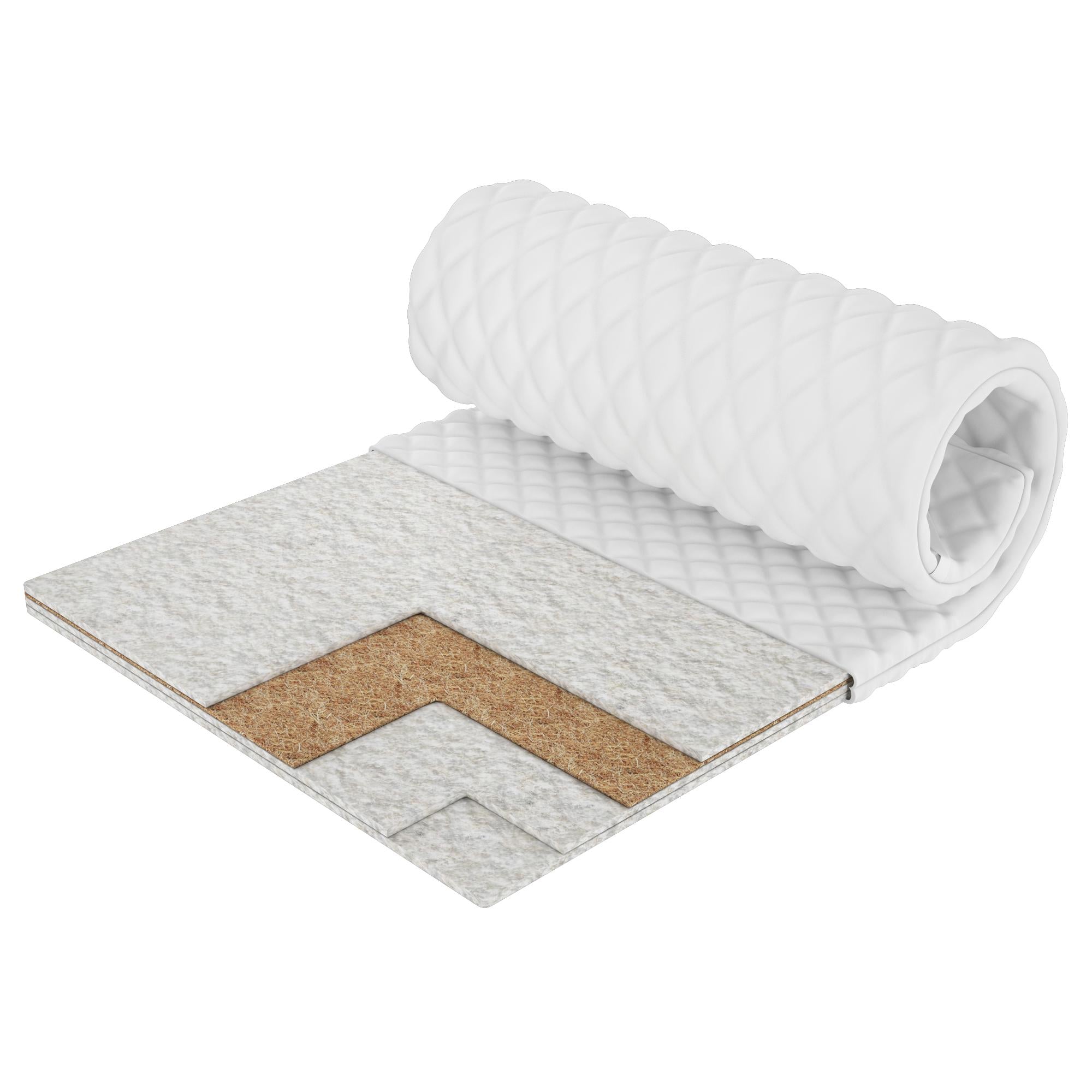 Матрас-топпер тонкий Sleep & GO PowerX Cocos 70x190 см (16016026701-70190)