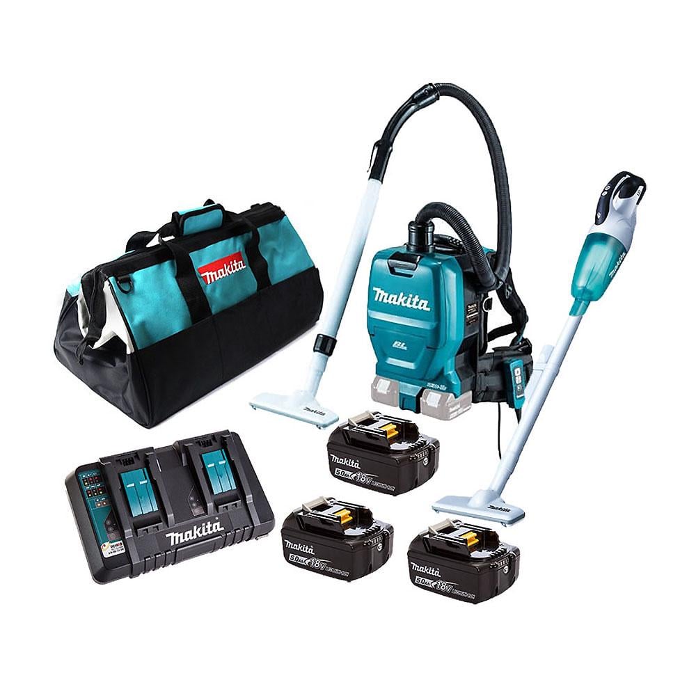 Комплект пылесосов Makita DLX2248PT1 (18В) Аккумуляторный пылесос-рюкзак DVC260Z + Аккумуляторный пылесос DCL181FZWX (4456) Комплект пылесосов Makita DLX2248PT1 (18В) Аккумуляторный пылесос-рюкзак DVC260Z + Аккумуляторный пылесос DCL181FZWX (4456)